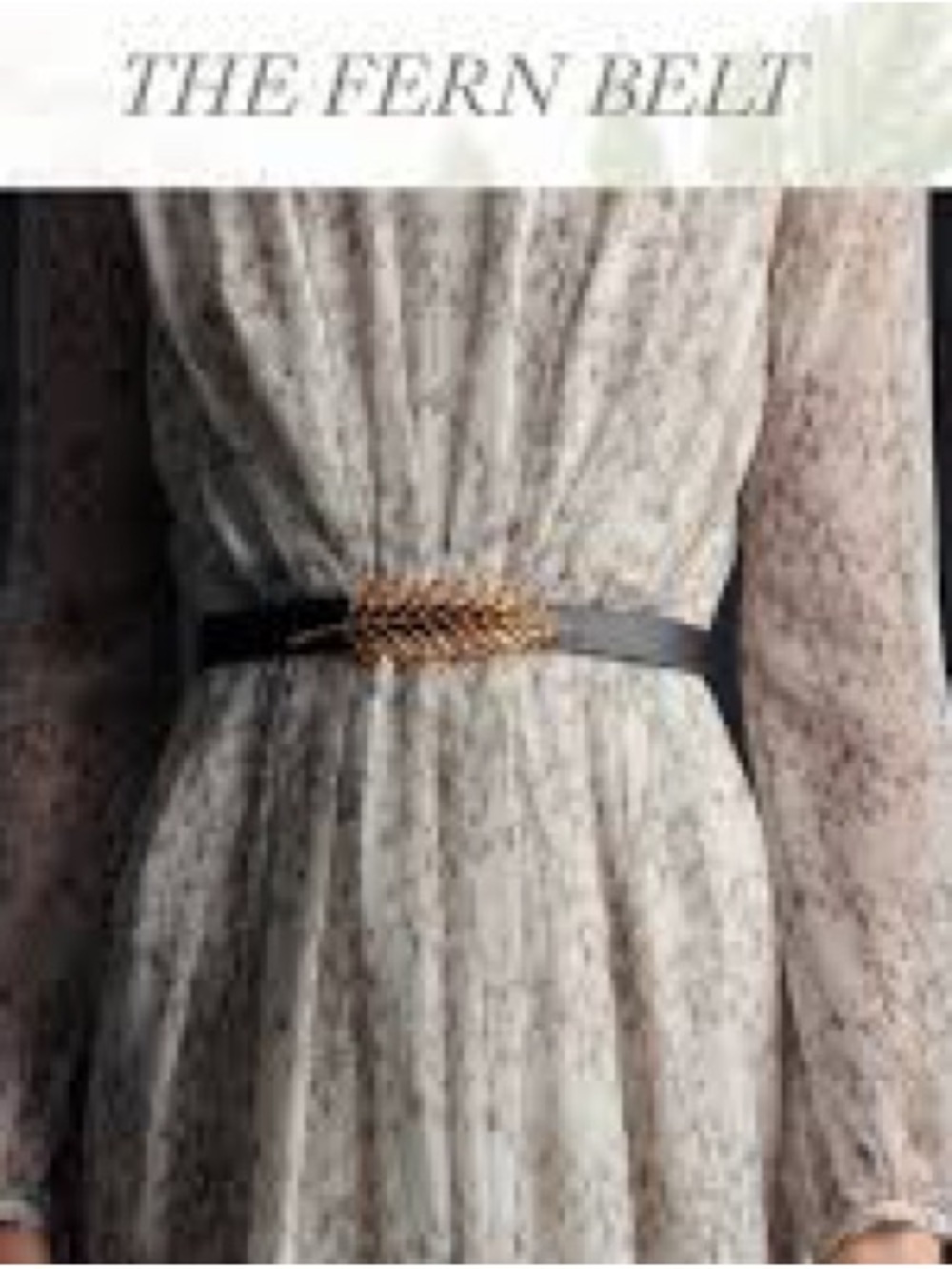Adam Lippes Fern Belt, Sz. M - Finished in 24 K Gold - Picture 2 of 12